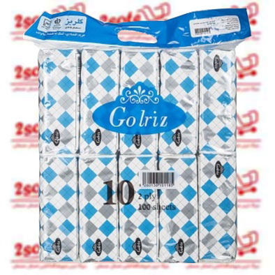 دستمال کاغذي گلريز(پک10عددي)