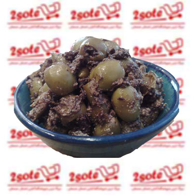 زيتون پرورده با مغز گردو اسياب شده(هرکيلو)