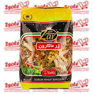 ماکاروني فرمي مته اي سبزيجات زر(500 گرم)