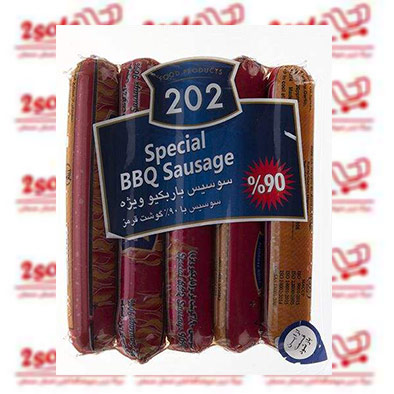 سوسيس  شکاري 202 (90% گوشت قرمز) وکيوم 