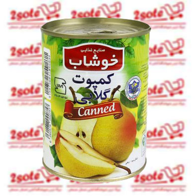 کمپوت گلابي خوشاب (350 گرم)